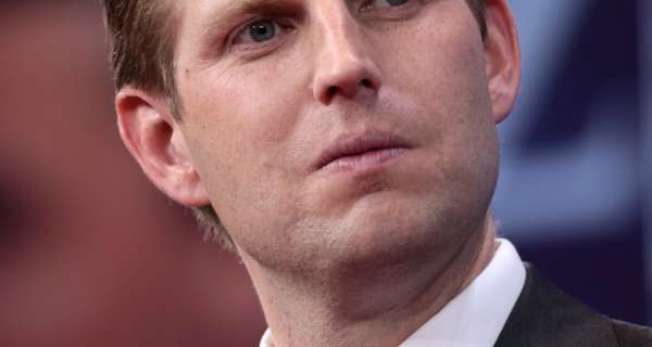 Eric Trump shows support for his Dad during turbulent times. Image